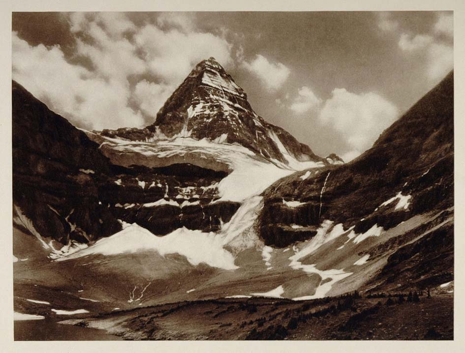 1926 Mount Assiniboine Mountain Alberta Canada NICE! - ORIGINAL CANADA