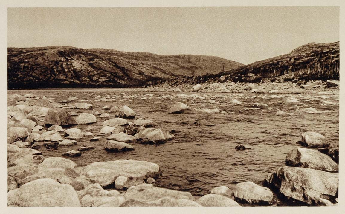 1926 Rapids Larch River Ungava Quebec Province Canada - ORIGINAL CANADA