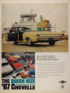1967 Ad Chevrolet Chevelle Malibu Convertible Yellow - ORIGINAL CARS5