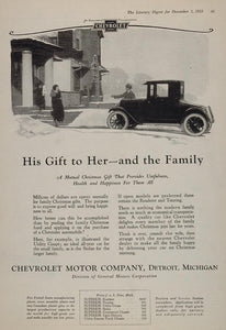 1923 Ad Chevrolet Utility Coupe Antique Car Christmas - ORIGINAL CARS5