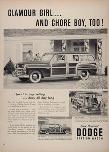 1949 Ad Coronet Dodge Station Wagon Woodie Car Auto - ORIGINAL ADVERTISING CARS5