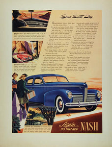 1940 Ad Blue Nash Arrow Flight Car Vintage Automobile - ORIGINAL CARS5