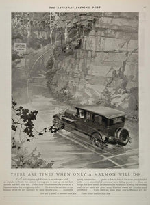 1926 Ad Marmon Antique Car Slippery Road Fred Mizen - ORIGINAL ADVERTISING CARS5