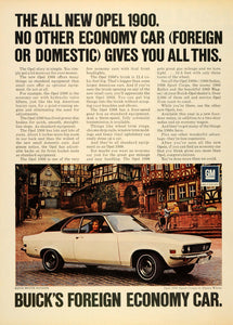 1970 Ad GM Alpine White Buick Opel 1900 Sport Coupe - ORIGINAL ADVERTISING CARS7