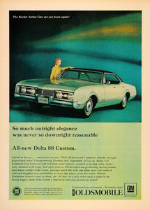 1967 Ad Tan Oldsmobile Delta 88 Custom Automobile Model - ORIGINAL CARS7