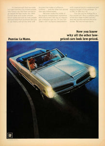 1966 Ad Silver Pontiac LeMans Automobile Vintage Car - ORIGINAL CARS7