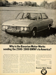 1969 Ad Bavarian Motor Works 2800 Auto BMW House Yard - ORIGINAL CARS7