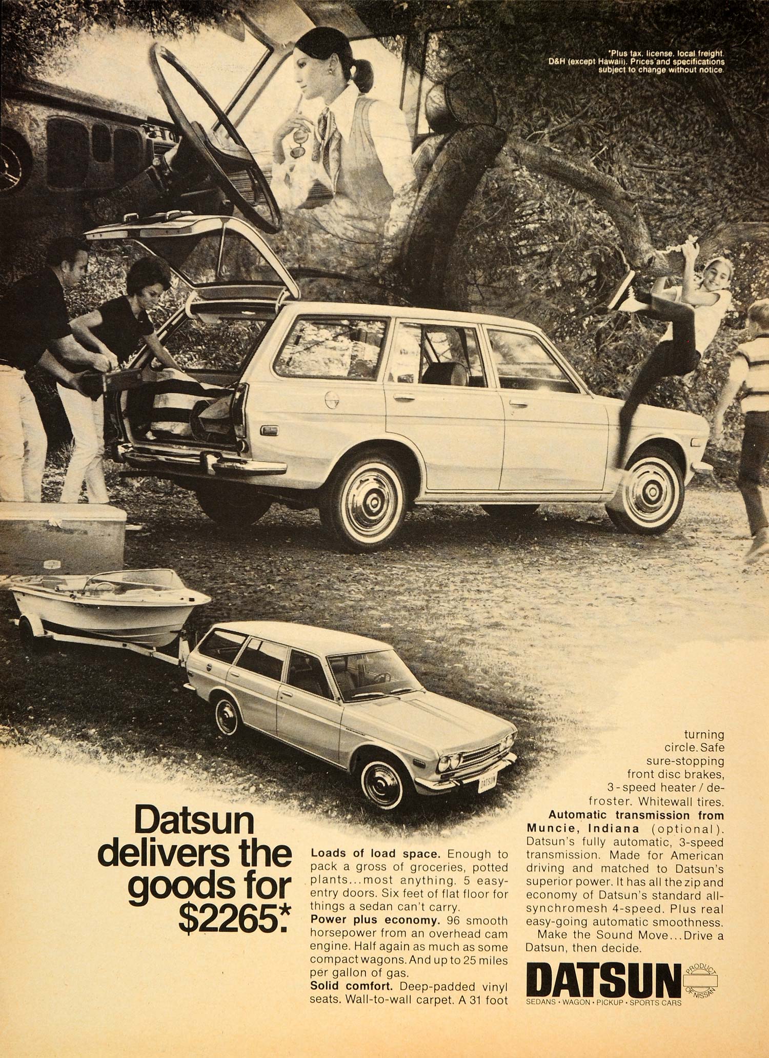 1970 Ad Nissan Motor Co. Datsun Automobile Vintage Car - ORIGINAL CARS7