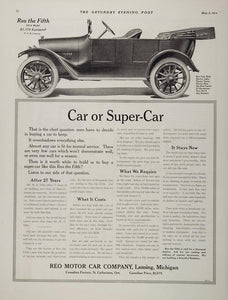 1914 Ad Vintage Reo the Fifth Car Antique Automobile - ORIGINAL ADVERTISING CARS