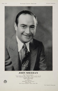 1930 John Sheehan Actor Comedian Movie Casting Ad - ORIGINAL CAST2