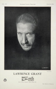 1930 Lawrence Grant Actor Movie Film Casting Ad - ORIGINAL CAST2