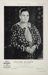 1930 Lillian Elliott Comedienne Actor Stage Casting Ad - ORIGINAL CAST2