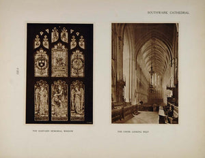 1905 Southwark Cathedral Harvard Memorial Window Prints - ORIGINAL CATH