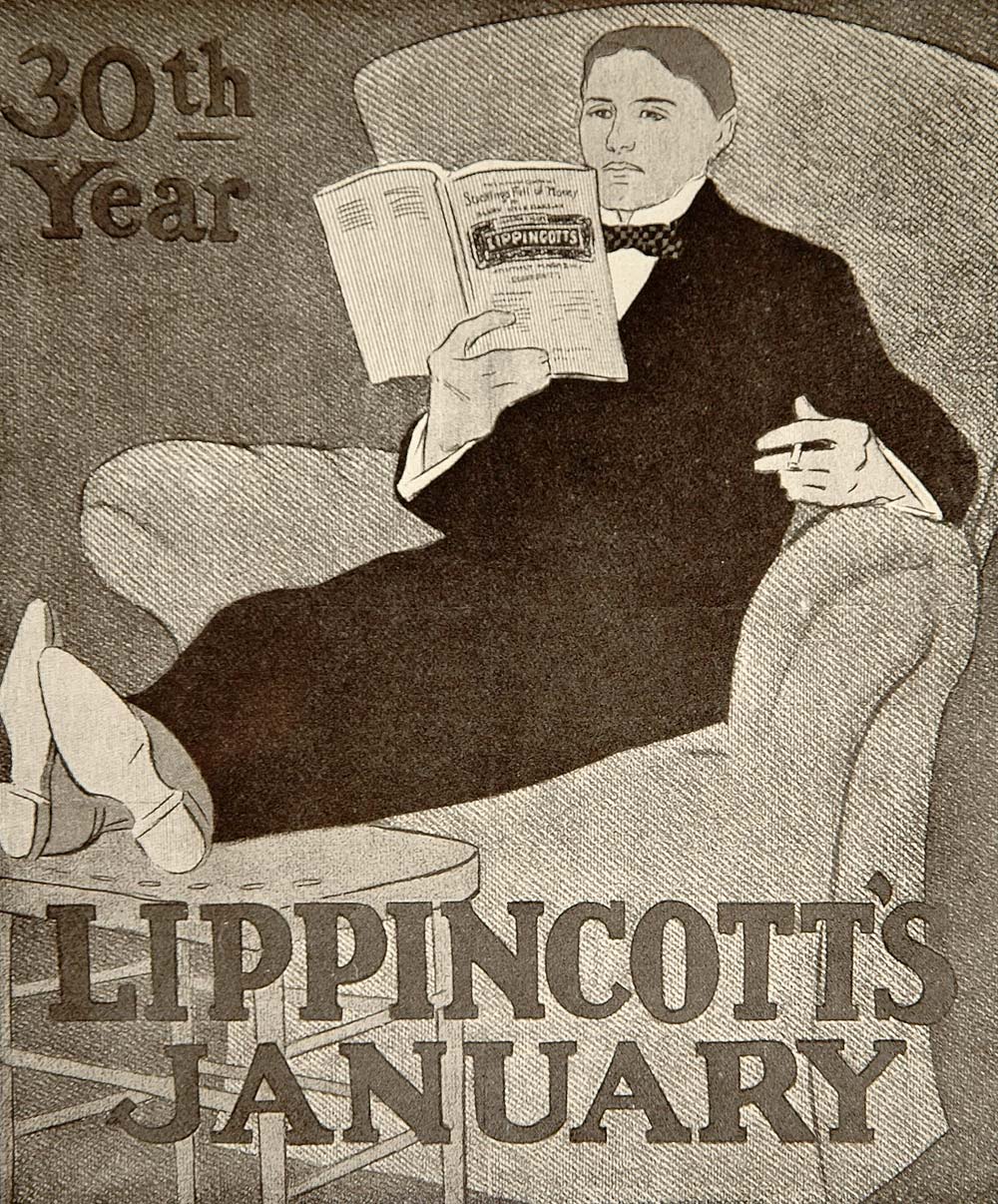1913 Lippincott's Magazine 30th J. J. Gould Mini Poster - ORIGINAL CB1