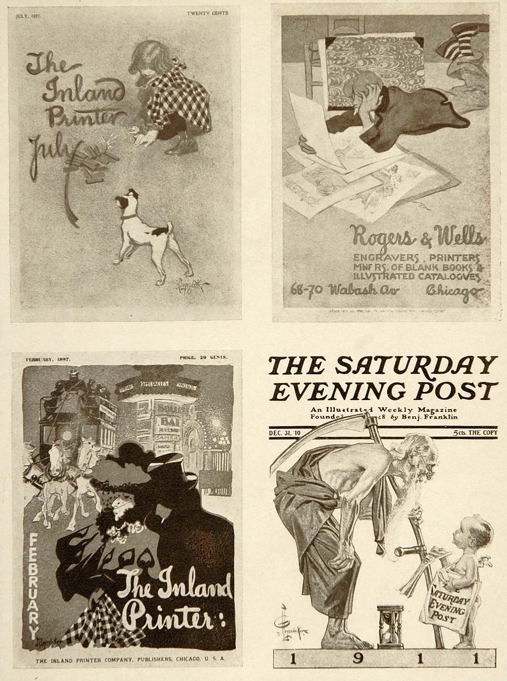 1913 SEP Magazine Covers J. C. Leyendecker Mini Poster - ORIGINAL CB1