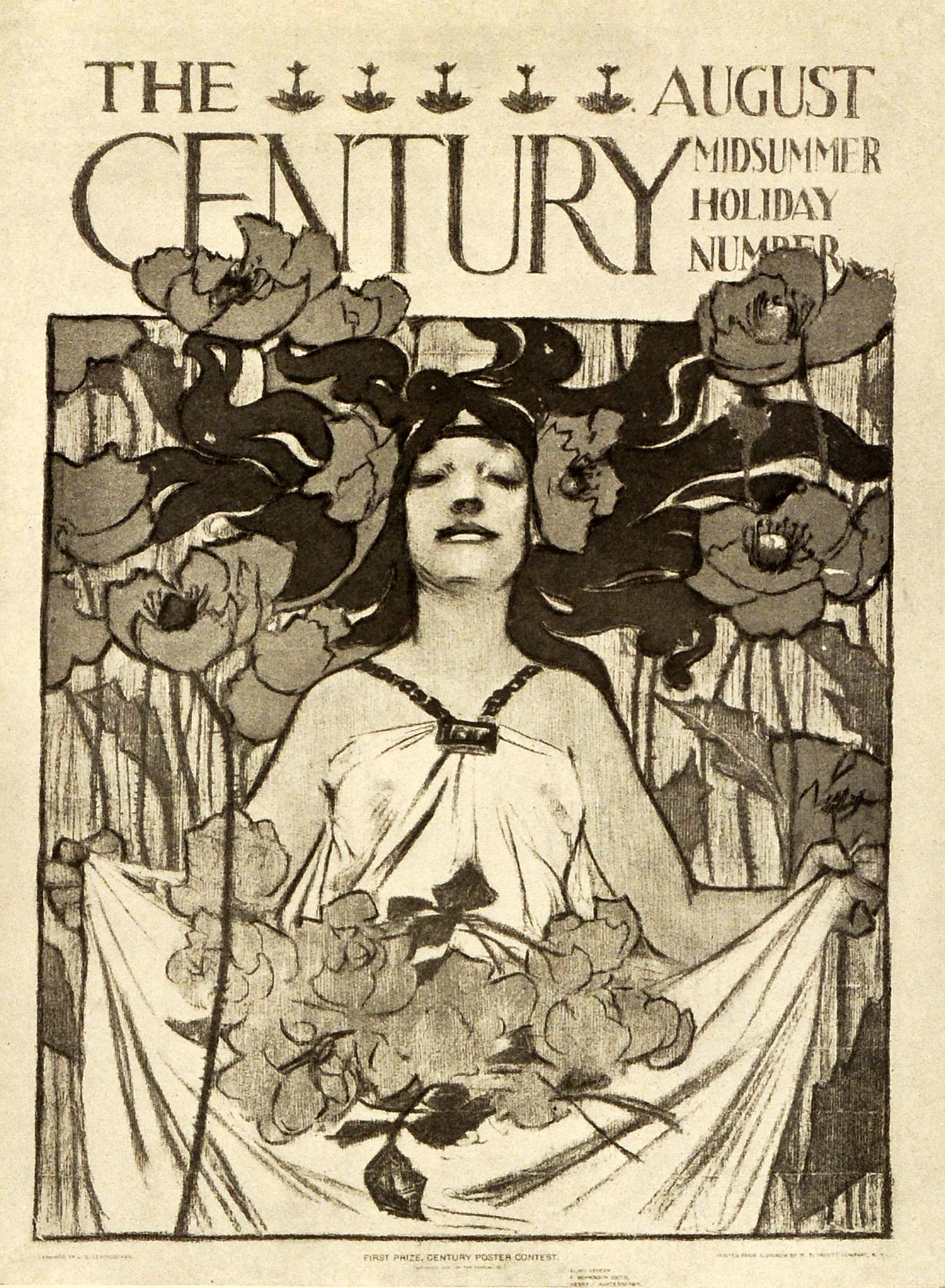 1913 Print J.C. Leyendecker Mini Poster Century Magazine Design