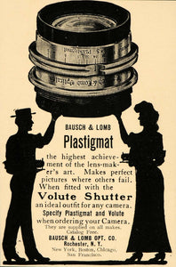 1905 Ad Bausch & Lomb Plastigmat Volute Shutter Camera - ORIGINAL CC1