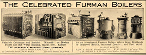 1905 Ad Furman Boilers Herendeen Manufacturing Company - ORIGINAL CC1