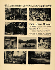1905 Ad Rock Ridge Boys School Hawthorne House Mass - ORIGINAL ADVERTISING CC1