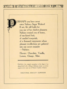 1905 Ad Nabisco Sugar Wafers Flavors Fetino Confection - ORIGINAL CC1
