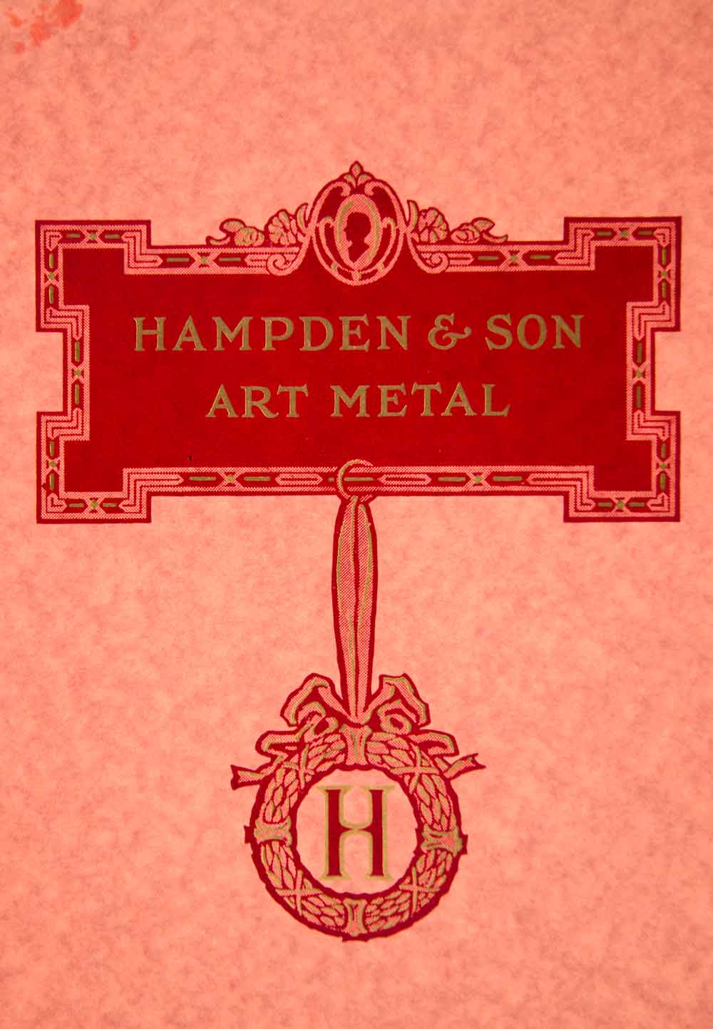 1923 Lithograph William Schindler Art Nouveau Hampden & Son Graphic Design CCD1