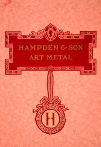 1923 Lithograph William Schindler Art Nouveau Hampden & Son Graphic Design CCD1