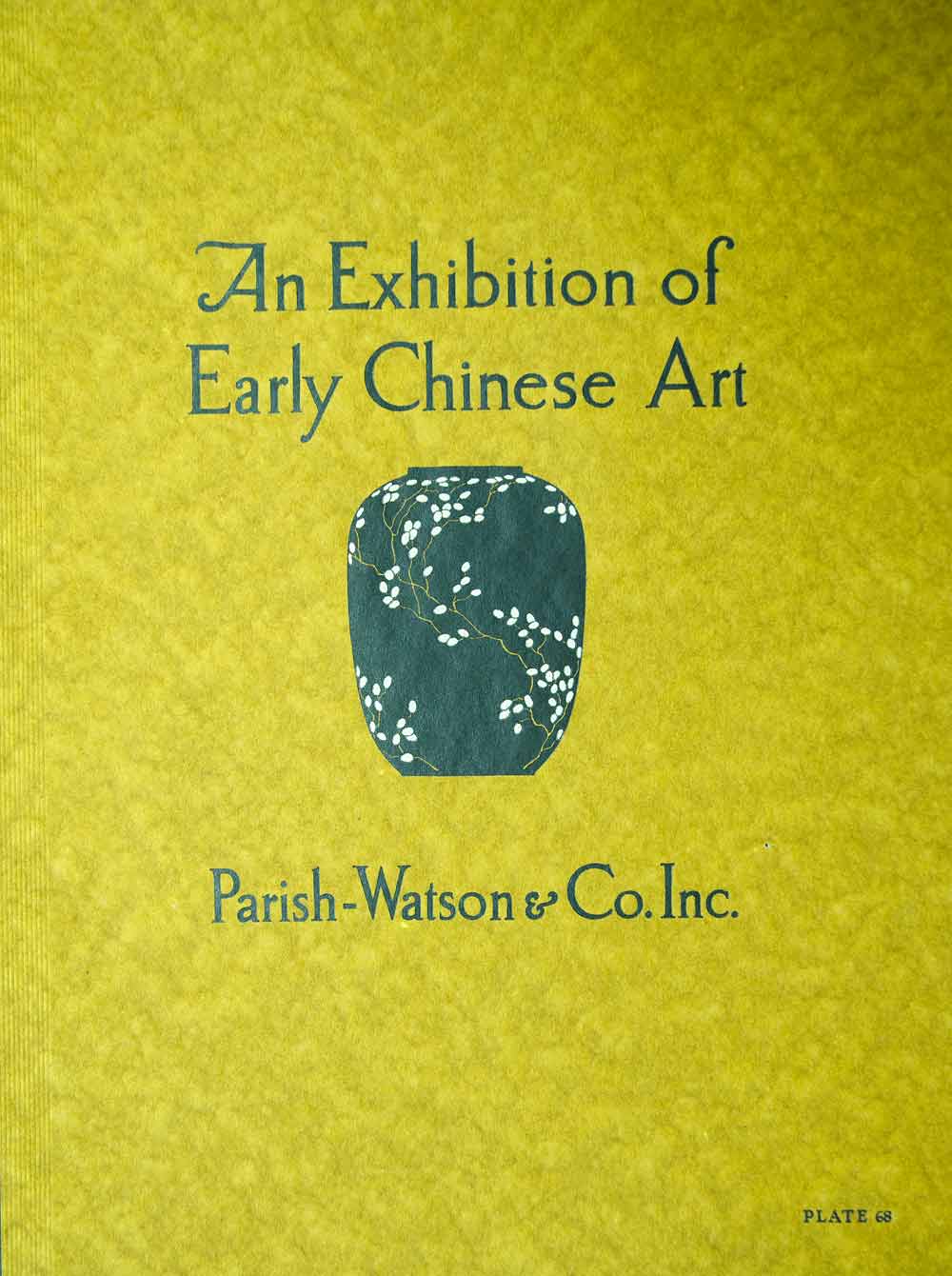 1923 Lithograph Marie A Moniz Art Chinese Pottery Parish-Watson Ceramics CCD1