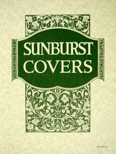 1923 Lithograph Joseph Wiele Art Nouveau Sunburst Covers Graphic Design CCD1