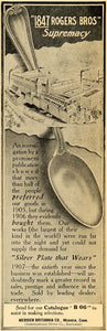 1907 Ad Factory 1847 Rogers Bros Supremacy Spoon Silver - ORIGINAL CG1