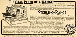 1907 Ad Still Stove Works Sterling Range Oven Antique - ORIGINAL ADVERTISING CG1