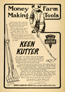 1907 Ad E. C. Simmons Hardware Keen Kutter Farm Tools - ORIGINAL ADVERTISING CG2