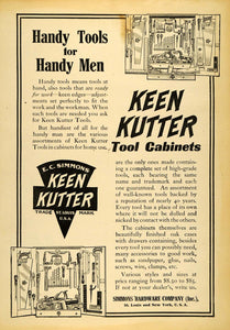 1907 Ad Keen Kutter Handy Man Tools Simmons Hardware - ORIGINAL ADVERTISING CG2