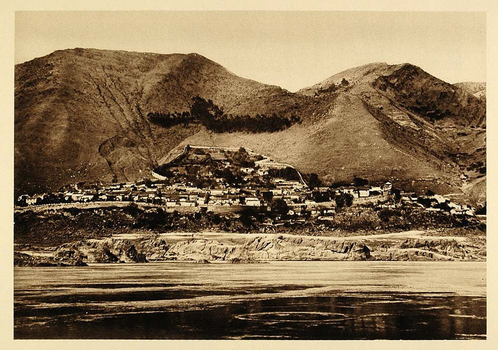1926 Kueichou Town Yangtze River Sichuan Szechuan China - ORIGINAL CH1