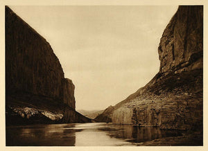1926 Bellows Gorge Kueichoufu Yangtze River Sichuan - ORIGINAL PHOTOGRAVURE CH1