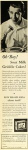 1933 Ad Church & Dwight Limited Baking Soda Pancakes Cow Brand Food CHA1