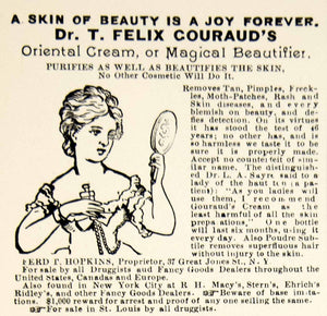 1895 Advert T Felix Gouraud Oriental Cream Sayre 37 Great Jones Street New CHM2