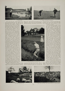 1902 Article Vintage Golf Short Course Golfing Green - ORIGINAL CL1