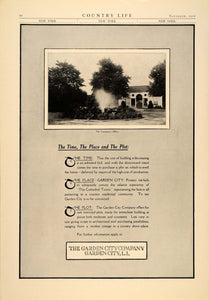 1921 Ad Garden City Company Real Estate Office Building - ORIGINAL CL3