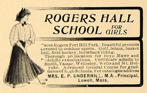 1907 Ad Worcester Academy D.W Abercrombie Massachusetts - ORIGINAL CL4