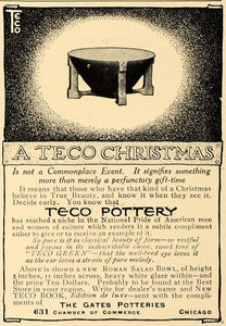 1906 Ad Teco Pottery Roman Salad Bowl Gates Potteries - ORIGINAL ADVERTISING CL4