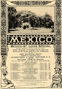 1906 Ad Castle Chapultepec Train Iron Mountain Route - ORIGINAL ADVERTISING CL4