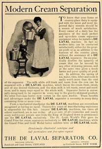 1906 Ad De Laval Modern Cream Separator Dairy Cream - ORIGINAL ADVERTISING CL4