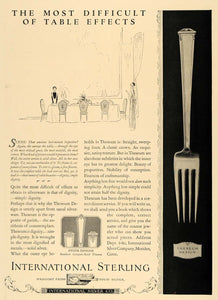 1924 Ad International Sterling Silverware Theseum - ORIGINAL ADVERTISING CL4