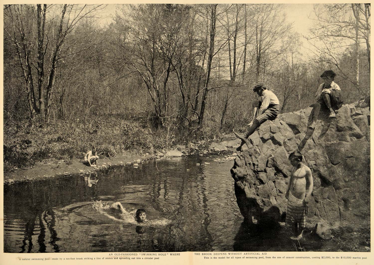 1905 Article Outdoor Natural Manmade Swimming Pools - ORIGINAL CL5