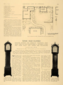 1907 Article Antique Clock Walter Dyer Louis XVI France - ORIGINAL CL5