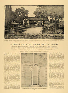 1907 Article Arthur Kelly William Newbury Country Home - ORIGINAL CL5