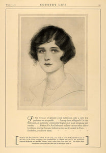 1926 Ad Parfum Un Air Embaume Fragance Scent Potrait - ORIGINAL ADVERTISING CL6