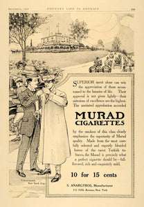1906 Ad Murad Cigarettes Turkish S. Anargyros Pricing - ORIGINAL ADVERTISING CL6