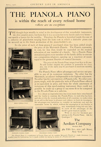 1906 Ad Aeolian Pianola Piano Metrostyle Steck Weber - ORIGINAL ADVERTISING CL6