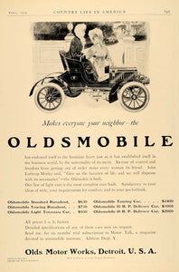 1905 Ad Oldsmobile Car John Lothrop Motley Henry Hutt - ORIGINAL ADVERTISING CL6